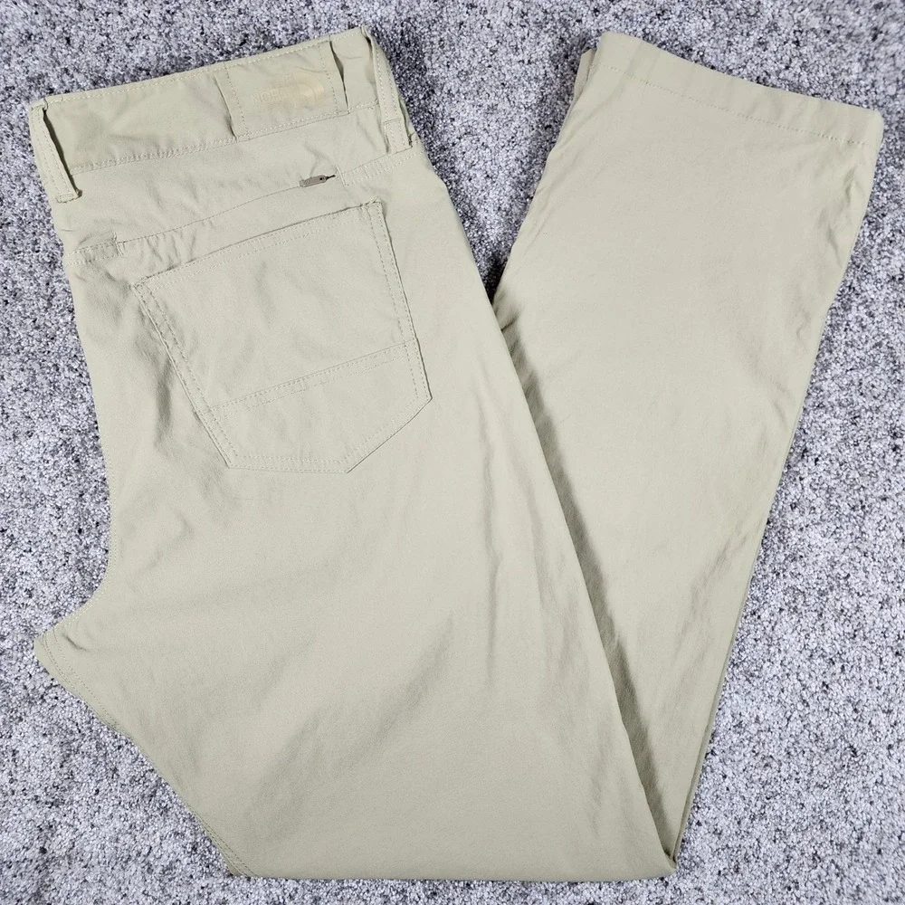 The North Face Hiking Pants Mens 36 Long Khaki Nylon Stretch Excellent